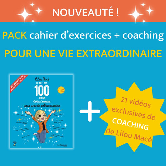 PACK Cahier d'exercices POUR UNE VIE EXTRAORDINAIRE V2 (édition 2024) + COACHING