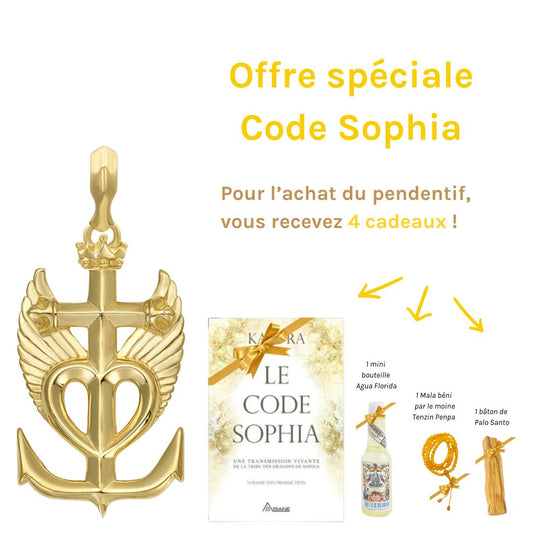 MARIE MADELEINE | Pendentif croix de Camargue en PLAQUÉ OR | LE CODE SOPHIA