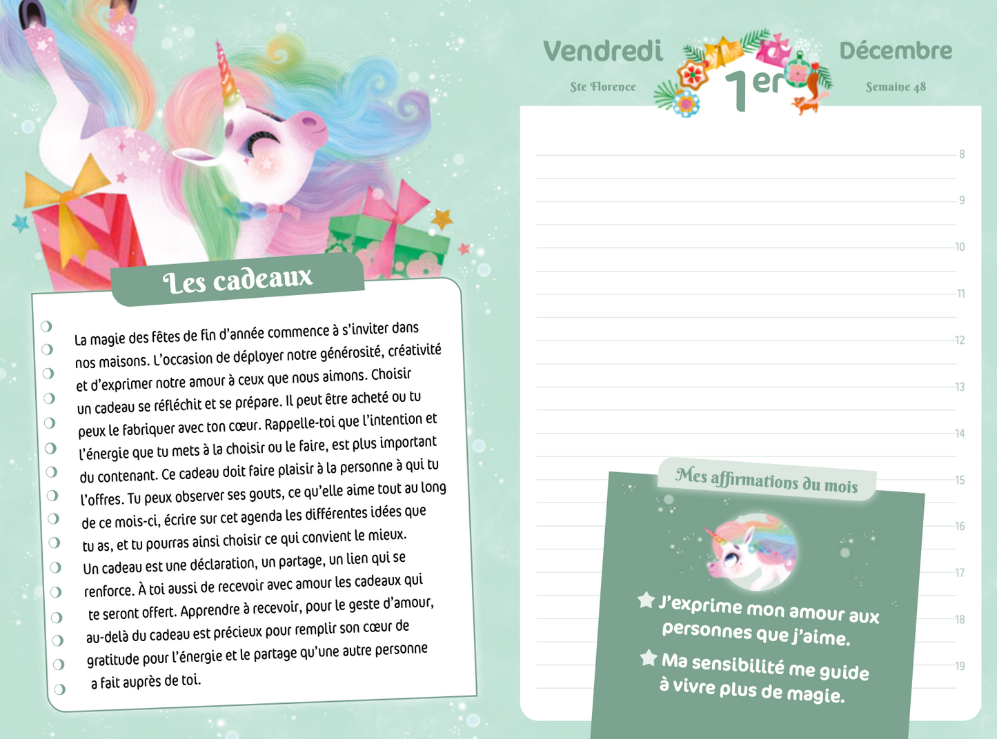 Mon année magique - Agenda Lilou la Licorne 2023-2024