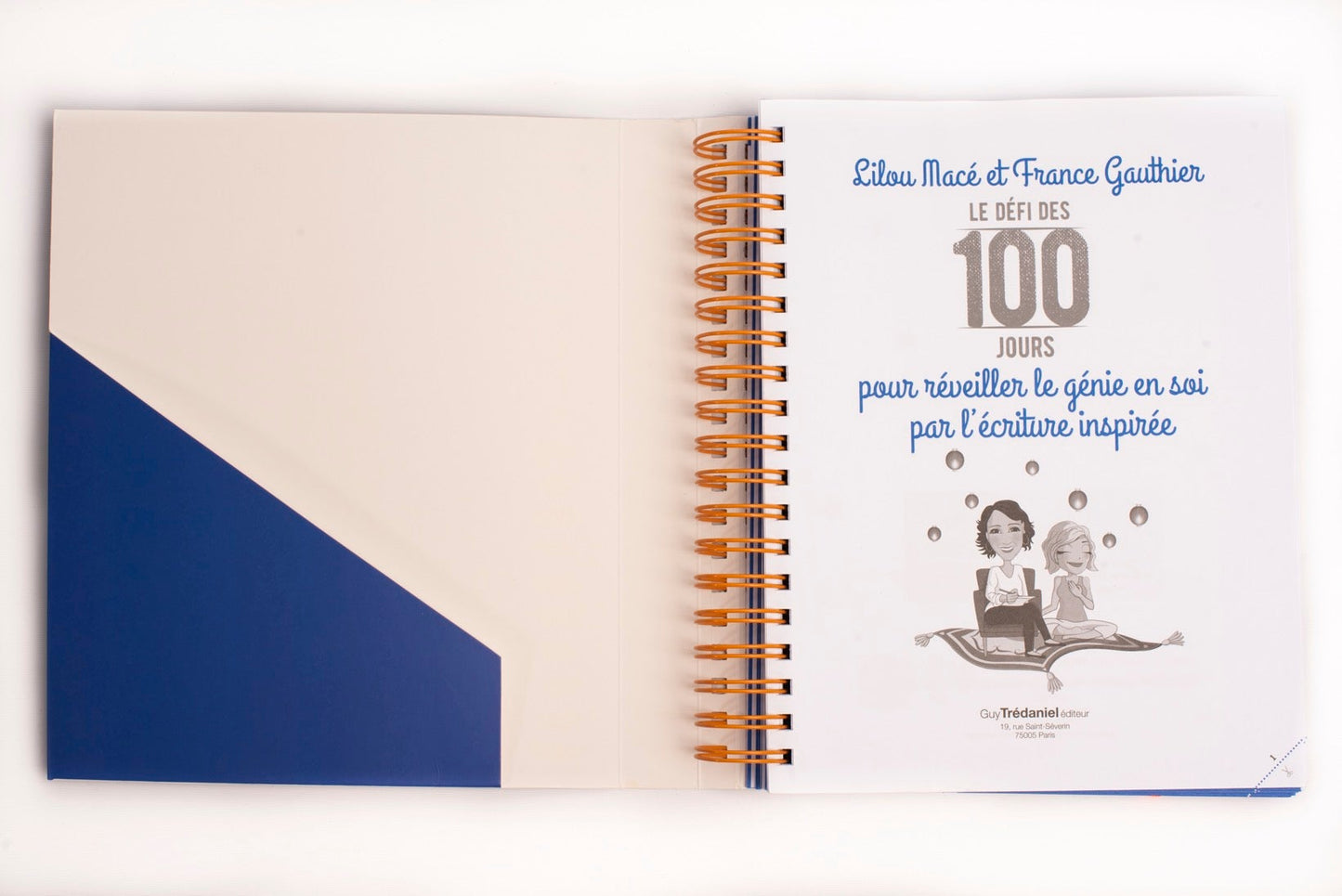 PACK Cahier d'exercices du Défi des 100 jours ÉCRITURE INSPIRÉE  + Carnet de notes + 100 cartes INTUITION