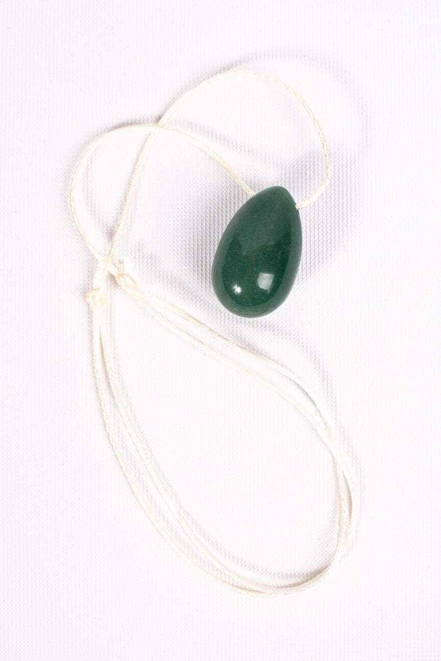 Collier AVENTURINE EN OEUF DE YONI